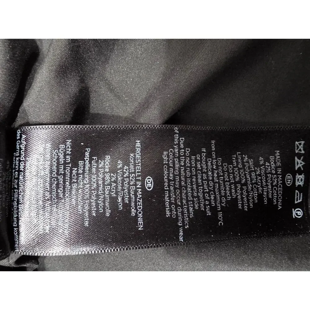 Hobbs Black And White Tweed office work Sheath Dress Size 2 A003342 - Picture 13 of 14